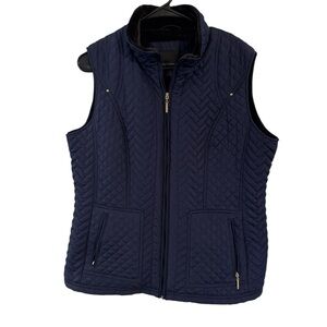 Weatherproof Navy Quilted Vest Women’s Large